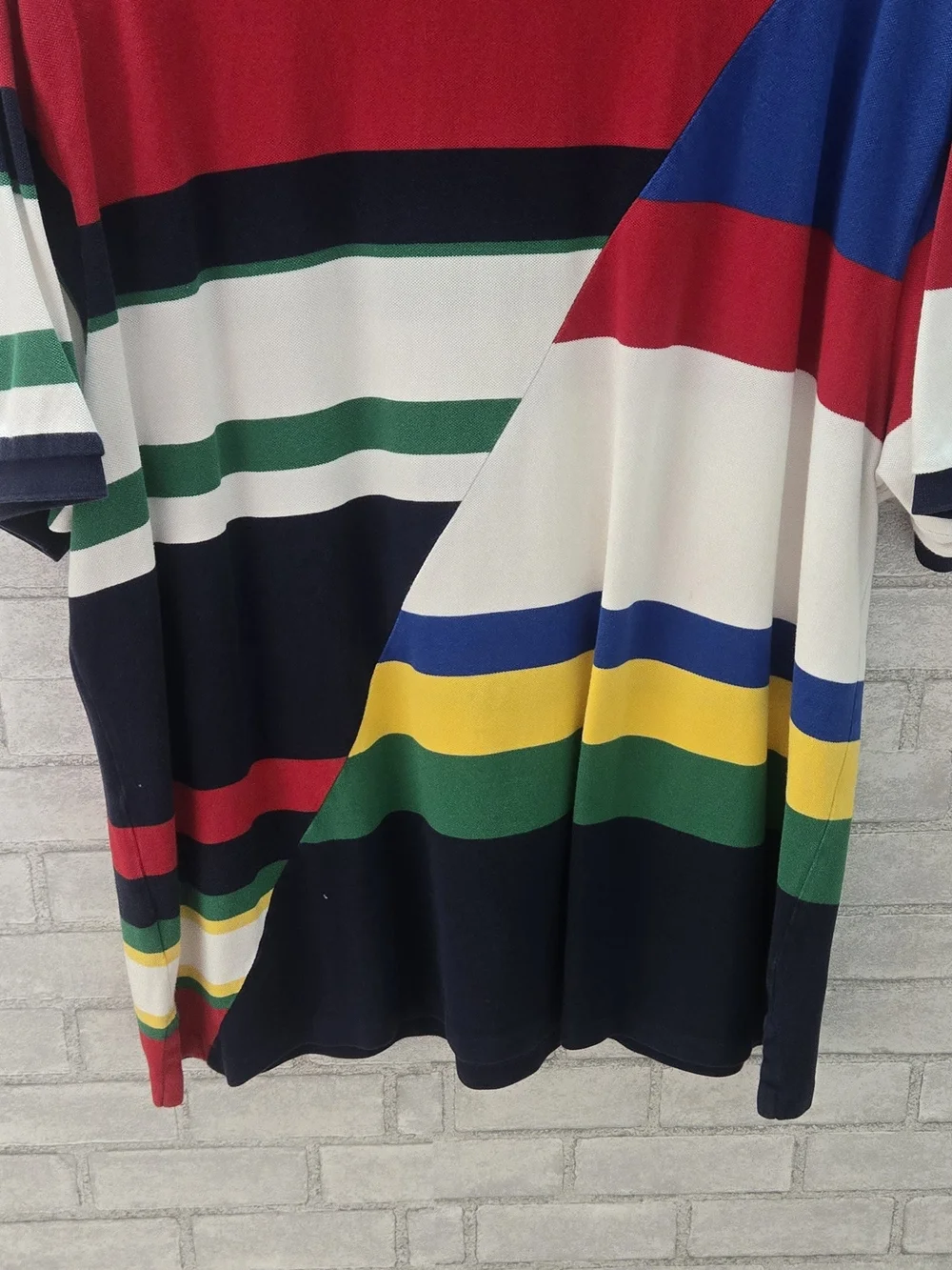 Ralph Lauren Multi-Stripe Polo Shirt - Red, Blue, Green, Yellow, Black, White